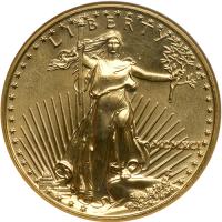 1991 $25 Gold Eagle. NGC MS69