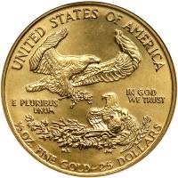 1991 $25 Gold Eagle. NGC MS69 - 2