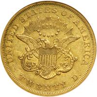1850 $20 Liberty. NGC AU53 - 2