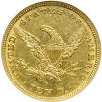 1844-O $10 Liberty. NGC AU55 - 2