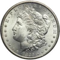 1883-CC Morgan Dollar. NGC MS65