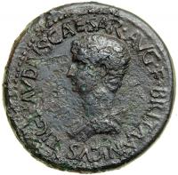 Britannicus, son of Claudius, AD 55. AE 36. F