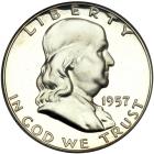 1957 Franklin Half Dollar. PCGS PF68