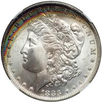 1883-O Morgan Dollar. NGC MS65