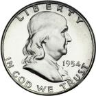 1954 Franklin Half Dollar. NGC PF68