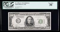 1934, $500 Federal Reserve Note. DGS. PCGS Very Fine 30. Fr-2201a-G.