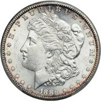 1889-S Morgan Dollar. PCGS MS63