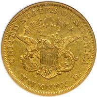 1850 $20 Liberty. NGC AU53 - 2