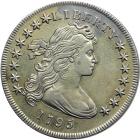 1795 Draped Bust Dollar B-14, BB-51 Rarity 2 Sharpness of AU