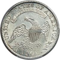 1829/7 Capped Bust Half Dollar. PCGS AU58 - 2