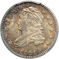 1821. Small Date. PCGS MS62