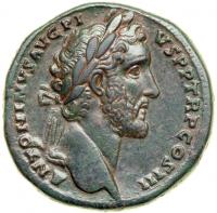 Antoninus Pius. AD 138-161. Bronze Sestertius (26.5g). Rome, AD 143/4. VF