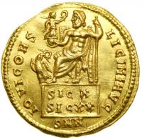 Licinius I. AD 308-324. Gold Aureus (5.34 g). Nicomedia, 317/8. EF - 2