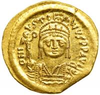 Justin II. 565-578. Gold Solidus (4.5g). Mint of Constantinople, 567-578. EF