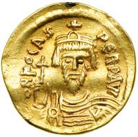 Phocas. 602-610. Gold Solidus (4.4g). Constantinople, 603-607. VF