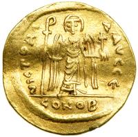 Phocas. 602-610. Gold Solidus (4.4g). Constantinople, 603-607. VF - 2