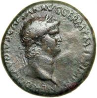 Nero. AD 54-68. Bronze Sestertius (27.3g). Uncertain provincial mint, probably Perinthus in Thrace, ca. 65. F