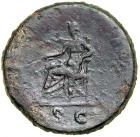 Nerva. AD 96-98. Bronze Sestertius (26.9g). Mint of Rome, AD 96. F - 2