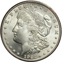 1921-S Morgan Dollar. PCGS MS65