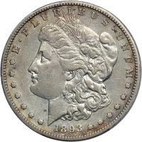 1893-S Morgan Dollar. PCGS VF35