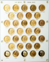 A Partial Set of $10 Indian Gold Coins