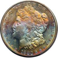 1880-S Morgan Dollar. PCGS MS64