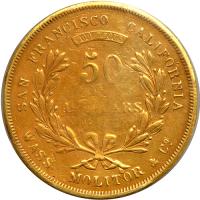 1855 Wass, Molitor & Co. (San Francisco) $50 Gold - 2