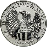 2007-W. $50.00 (½ oz) Platinum Reverse Proof Eagle. PCGS PF69 - 2