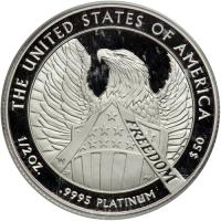 2007-W. $50.00 (½ oz) Platinum Proof Eagle. PCGS PF69 - 2