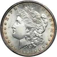 1901-S Morgan Dollar. PCGS MS64