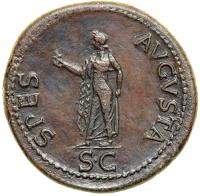 Claudius, AD 41-54. Bronze Sestertius (28.60g). Mint of Rome, AD 50. VF - 2