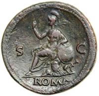 Galba, AD 68-69. Bronze Sestertius (25.32g; 36mm), mint of Rome, AD 68. VF - 2