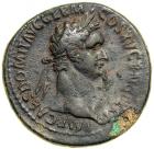 Domitian. AD 81-96. Bronze Sestertius (27.8g). Rome, AD 90/1. F