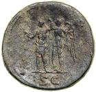 Domitian. AD 81-96. Bronze Sestertius (27.8g). Rome, AD 90/1. F - 2