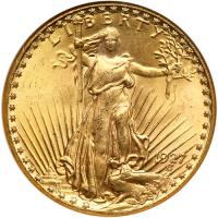 1927 $20 St. Gaudens. NGC MS65