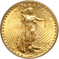 1927 $20 St. Gaudens. PCGS MS65