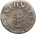 1652 Massachusetts Oak Tree Shilling Noe-14 Rarity-4 VF25