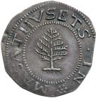 1652 Massachusetts Pine Tree Shilling Noe-1 Rarity-2 AU50