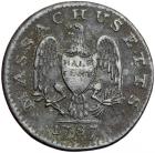 1787 Massachusetts Half Cent Ryder 6-A Rarity-5 F15 - 2