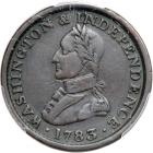 1783 Washington Large Military Bust Breen-1203 PCGS Genuine, VF Details, Rim Damage