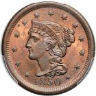 1850 N-7 R1 PCGS graded MS64 Red & Brown, CAC approved