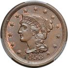 1853 N-18 R1 PCGS graded MS64+ Brown, CAC approved