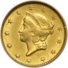 1851 $1 Gold Liberty. PCGS AU55