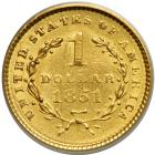 1851 $1 Gold Liberty. PCGS AU55 - 2