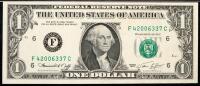 $1 1974 with insufficient ink on reverse