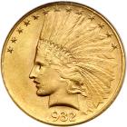 1932 $10 Indian. NGC MS62