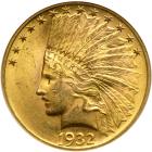 1932 $10 Indian. NGC MS61