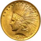 1932 $10 Indian. NGC MS61