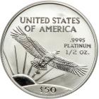 2003. $50.00 (½ oz) Unc Platinum Eagle. PCGS MS69 - 2