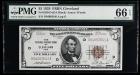 1929, $5 Federal Reserve Bank Note. PMG Gem Uncirculated 66 EPQ. Fr-1850-D. KL-1662.